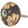 Pomello per porta marrone 4x6 cm 64789