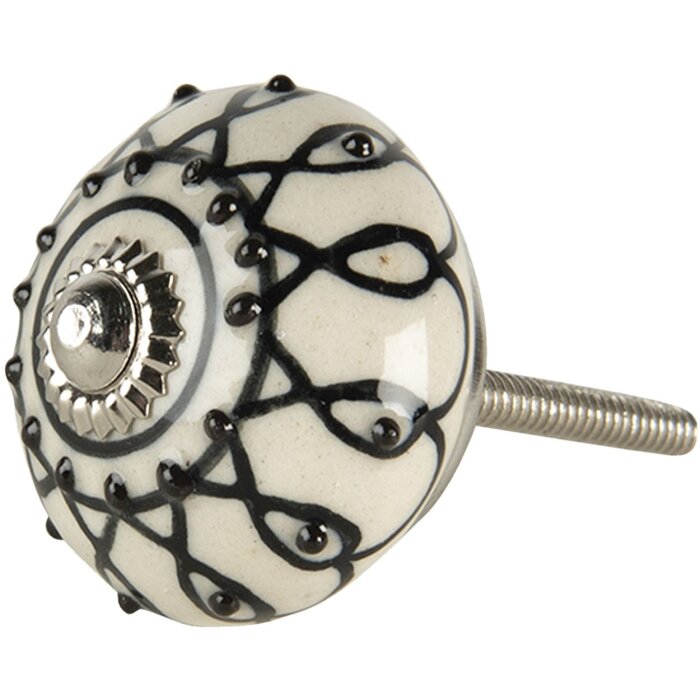 Pomello per porta bianco 4x6 cm 64792