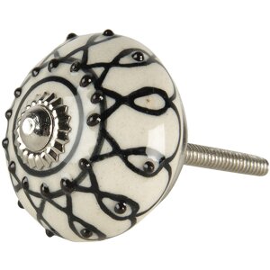 Pomello per porta bianco 4x6 cm 64792