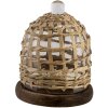 Vaso a campana in vetro marrone Ø 18x22 cm 64813
