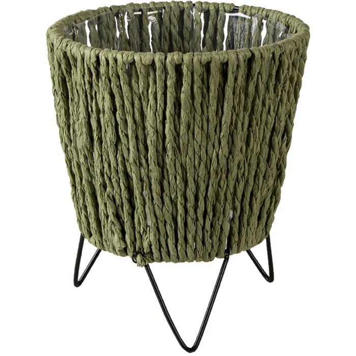 Porta piante verde Ø 11x18 cm 64846