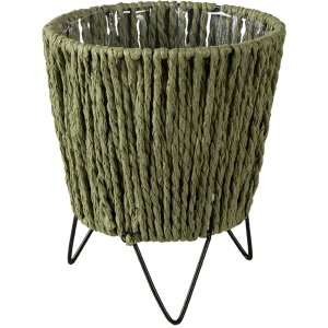 Porta piante verde Ø 11x18 cm 64846