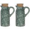 Set aceto e olio (set di 2) verde 8x6x14 cm 6CE1239