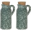 Set aceto e olio (set di 2) verde 8x6x14 cm 6CE1239