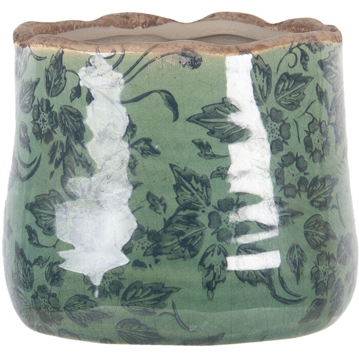 Vaso da fiori verde Ø 11x9 cm 6CE1252XS