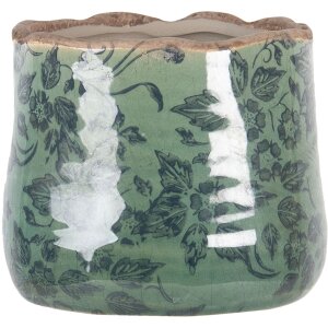Vaso da fiori verde Ø 11x9 cm 6CE1252XS