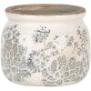 Vaso da fiori grigio Ø 12x9 cm 6CE1253S
