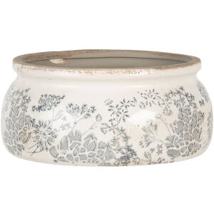 Vaso da fiori grigio Ø 20x8 cm 6CE1254M