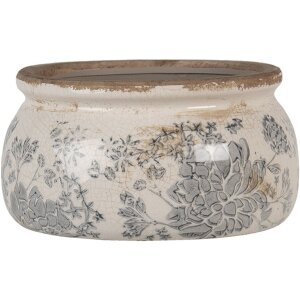 Vaso da fiori grigio Ø 16x8 cm 6CE1254S