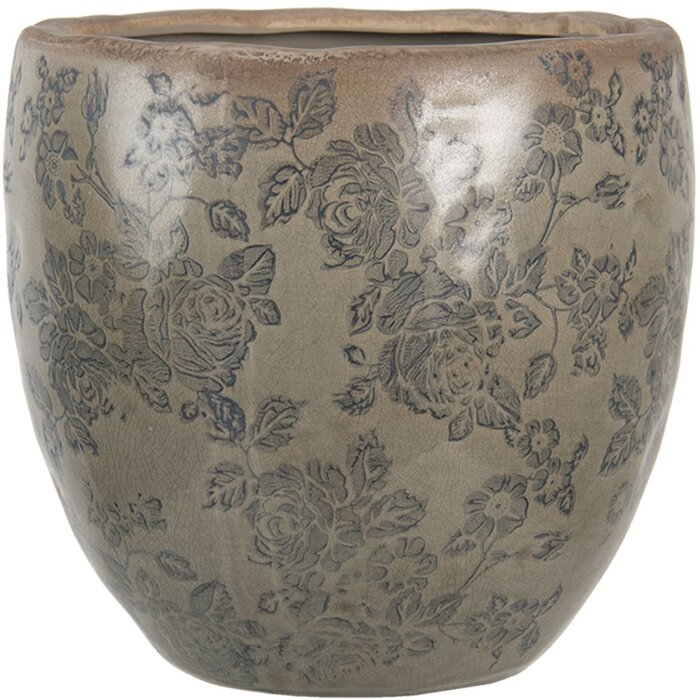 Vaso da fiori verde Ø 20x19 cm 6CE1257L