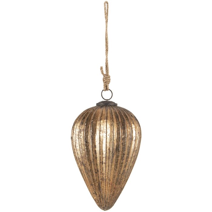 Palla per albero di Natale oro Ø 13x20 cm 6GL3105