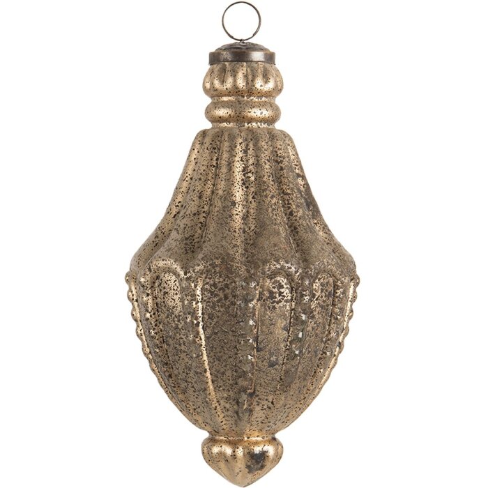 Palla per albero di Natale oro Ø 11x22 cm 6GL3203