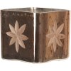 Porta tealight - porta candele oro 7x7x9 cm 6GL3211