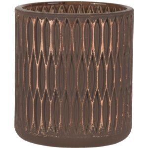 Portacandele marrone Ø 8x9 cm 6GL3238