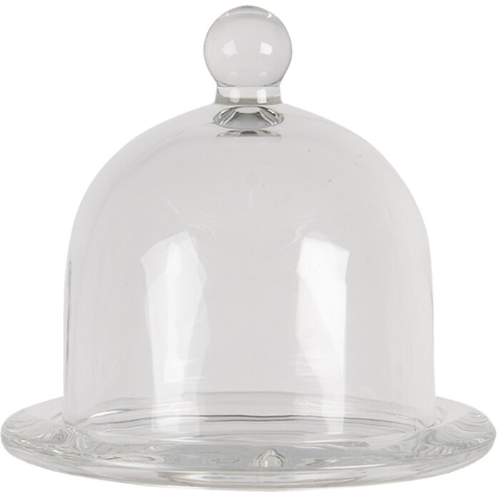 Clayre & Eef 6GL3420 Campana di vetro Ø 12x12 cm
