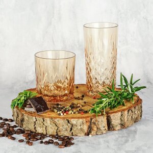 Bicchiere marrone Ø 7x15 cm - 280 ml 6GL3469