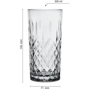 Bicchiere grigio Ø 7x15 cm - 300 ml 6GL3470