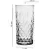 Bicchiere grigio Ø 7x15 cm - 300 ml 6GL3470