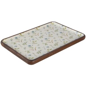 Ciotola decorativa multicolore 30x20x2 cm 6H1975