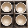 Portavaso marrone 23x23x14 cm 6H1985