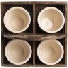 Portavaso marrone 23x23x14 cm 6H1985
