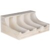 Vassoio portaposate bianco 41x28x17 cm 6H1991