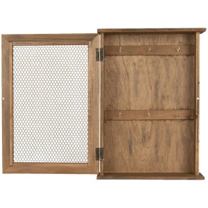 Scatola per chiavi marrone 28x9x40 cm 6H1993