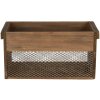 Scatola di legno marrone 32x19x16 - 23x16x15 cm 6H1996