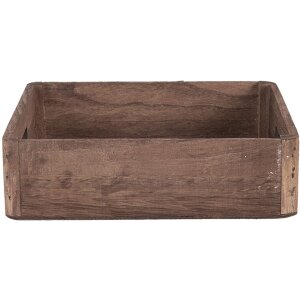 Vassoio decorativo (set di 3) marrone 24x24x6 - 20x20x6 - 16x16x6 cm 6H2006