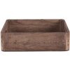 Vassoio decorativo (set di 3) marrone 24x24x6 - 20x20x6 - 16x16x6 cm 6H2006