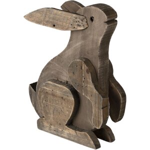 Decorazione coniglio marrone 20x12x26 cm 6H2022