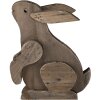 Decorazione coniglio marrone 20x12x26 cm 6H2022