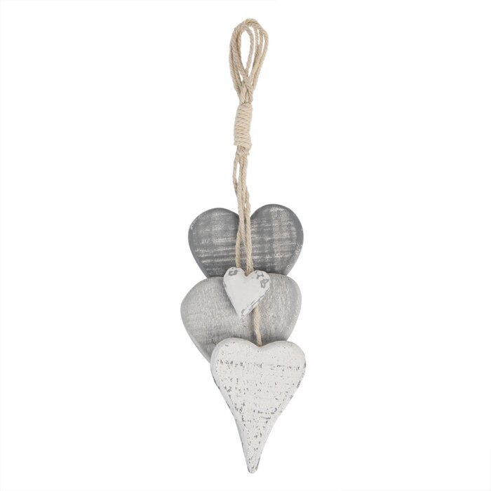 Decorazione Appendino Cuori multicolore 32x5x8 cm 6H2026