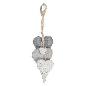 Decorazione Appendino Cuori multicolore 32x5x8 cm 6H2026
