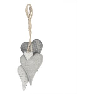 Decorazione Appendino Cuori multicolore 32x5x8 cm 6H2026