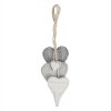 Decorazione Appendino Cuori multicolore 32x5x8 cm 6H2026