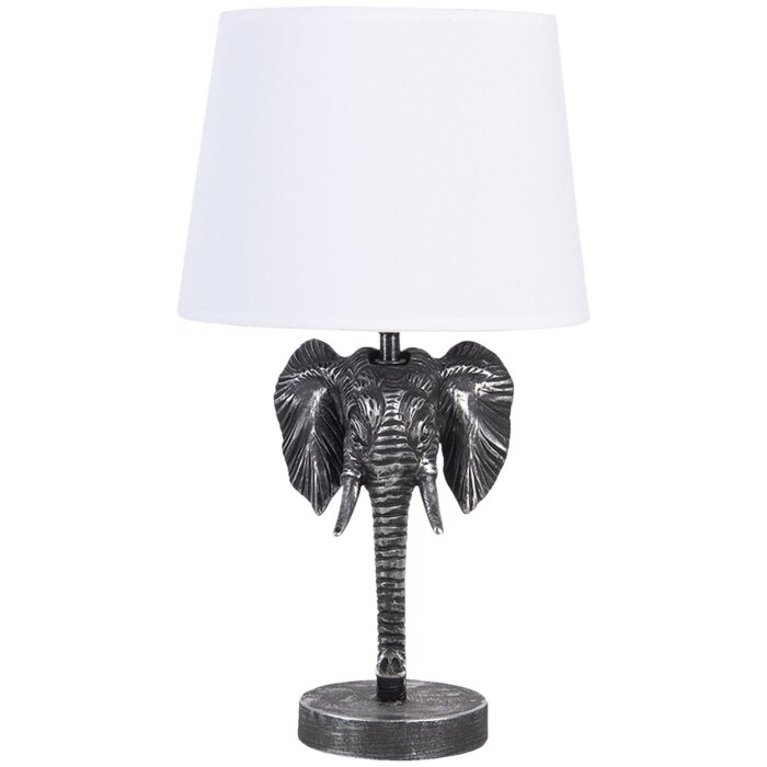 Lampada da tavolo Elephant nero 25x25x41 cm E27-max 1x60W 6LMC0052