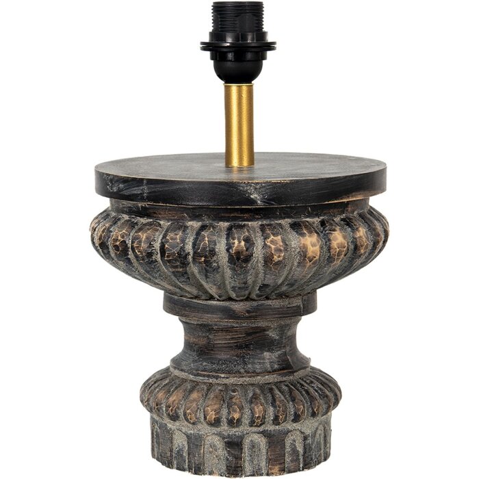 Base per lampadina decorativa nera Ø 24x40 cm E27 6LMP712