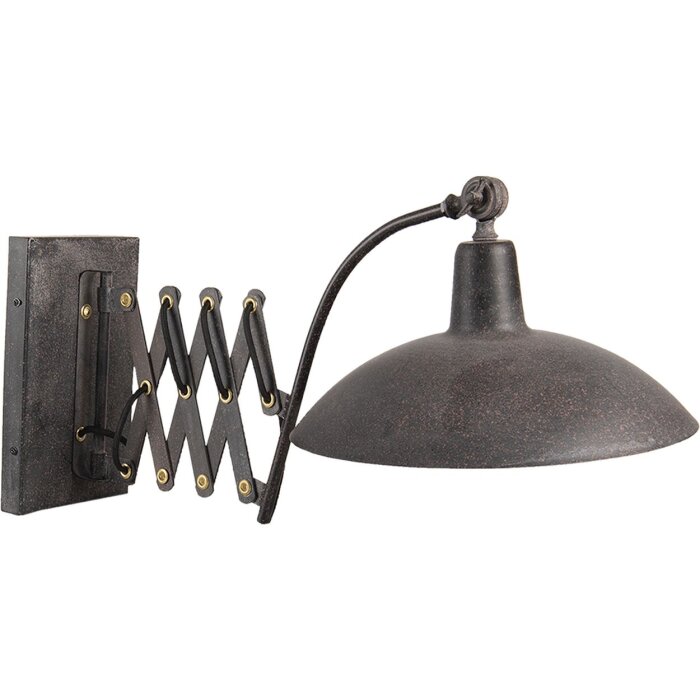 Lampada da parete nera 55x33x34 cm E27-max 1x60W 6LMP714