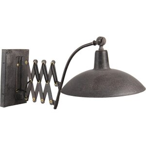 Lampada da parete nera 55x33x34 cm E27-max 1x60W 6LMP714