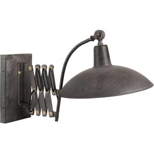 Lampada da parete nera 55x33x34 cm E27-max 1x60W 6LMP714