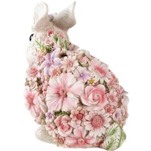 Decorazione coniglio multicolore 19x12x18 cm 6PR3333