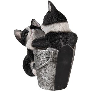 Decorazione Gatti multicolore 23x13x18 cm 6PR3335