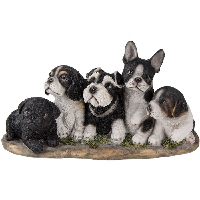 Decorazione cani multicolore 33x12x17 cm 6PR3340
