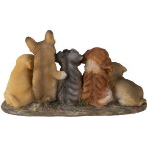 Decorazione Cani multicolore 33x12x17 cm 6PR3341