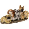 Decorazione Cani multicolore 33x12x17 cm 6PR3341