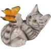 Decorazione gatto grigio 14x8x11 cm 6PR3356