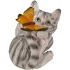 Decorazione gatto grigio 14x8x11 cm 6PR3356