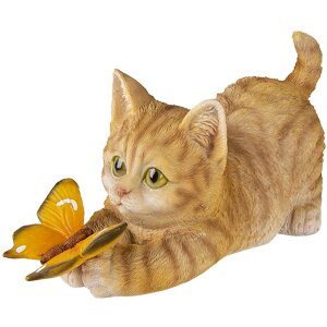 Decorazione Gatto multicolore 19x8x10 cm 6pr3358