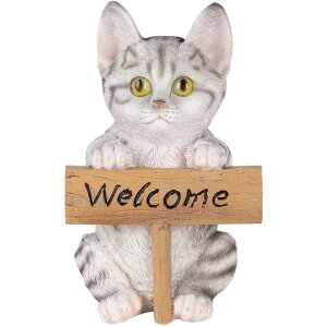Decorazione gatto multicolore 12x9x19 cm 6PR3367